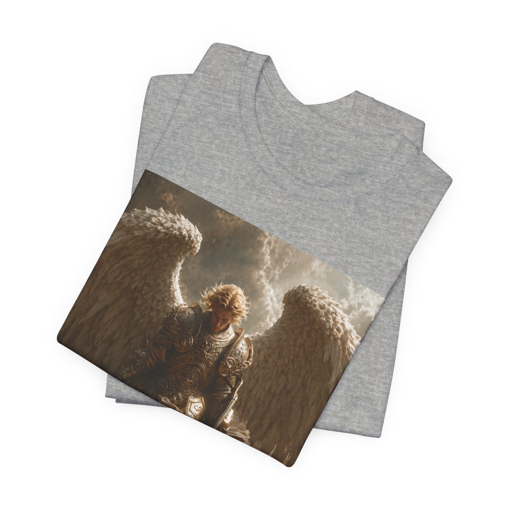 Angel Warrior T‑Shirt — Dramatic Winged Guardian Graphic Tee