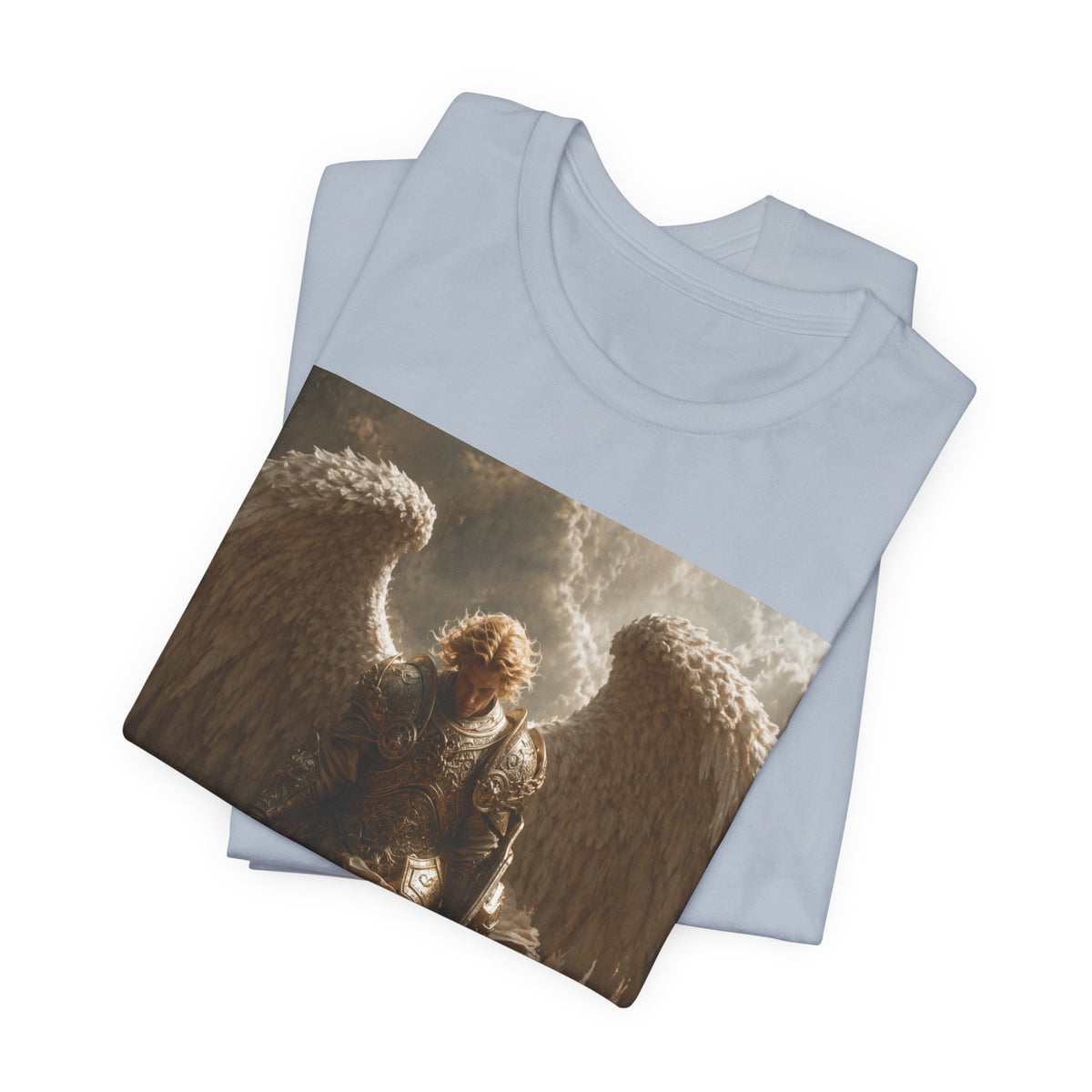 Angel Warrior T‑Shirt — Dramatic Winged Guardian Graphic Tee