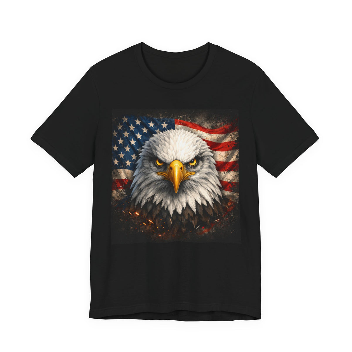 Patriotic Eagle T-Shirt – American Flag Bald Eagle Graphic Tee