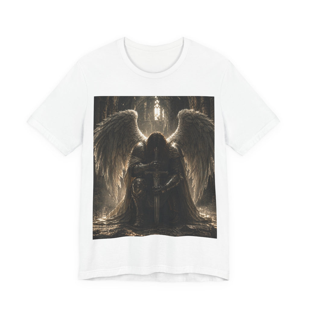 Dark Angel Graphic Tee — Gothic Winged Angel Art T-Shirt