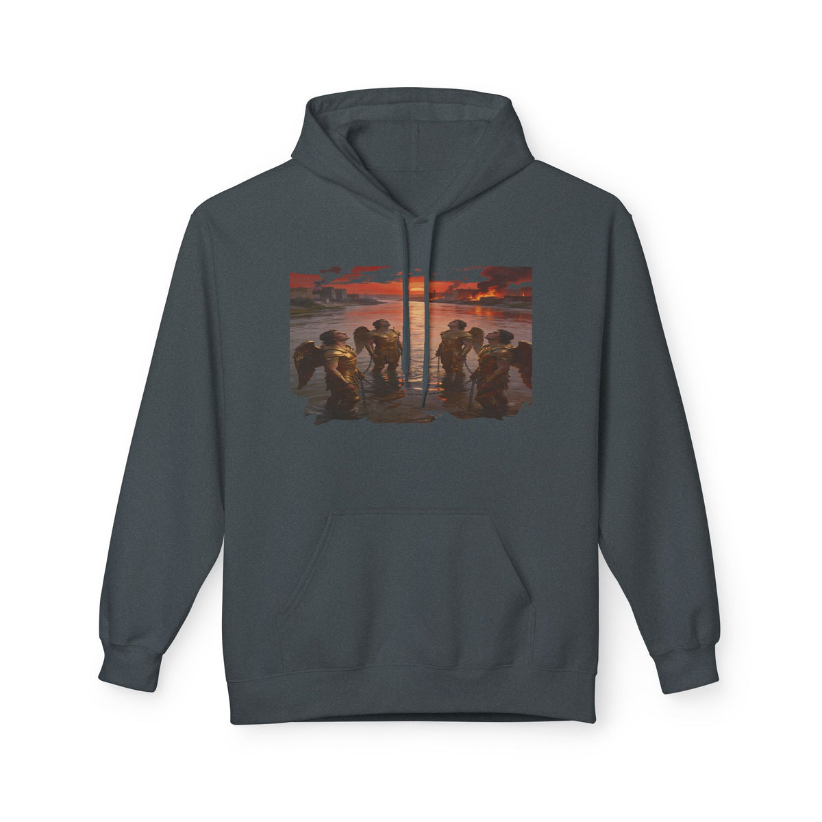 Revelation 9 reveals four fallen angels bound in the Euphrates River- Hoodie — Graphic