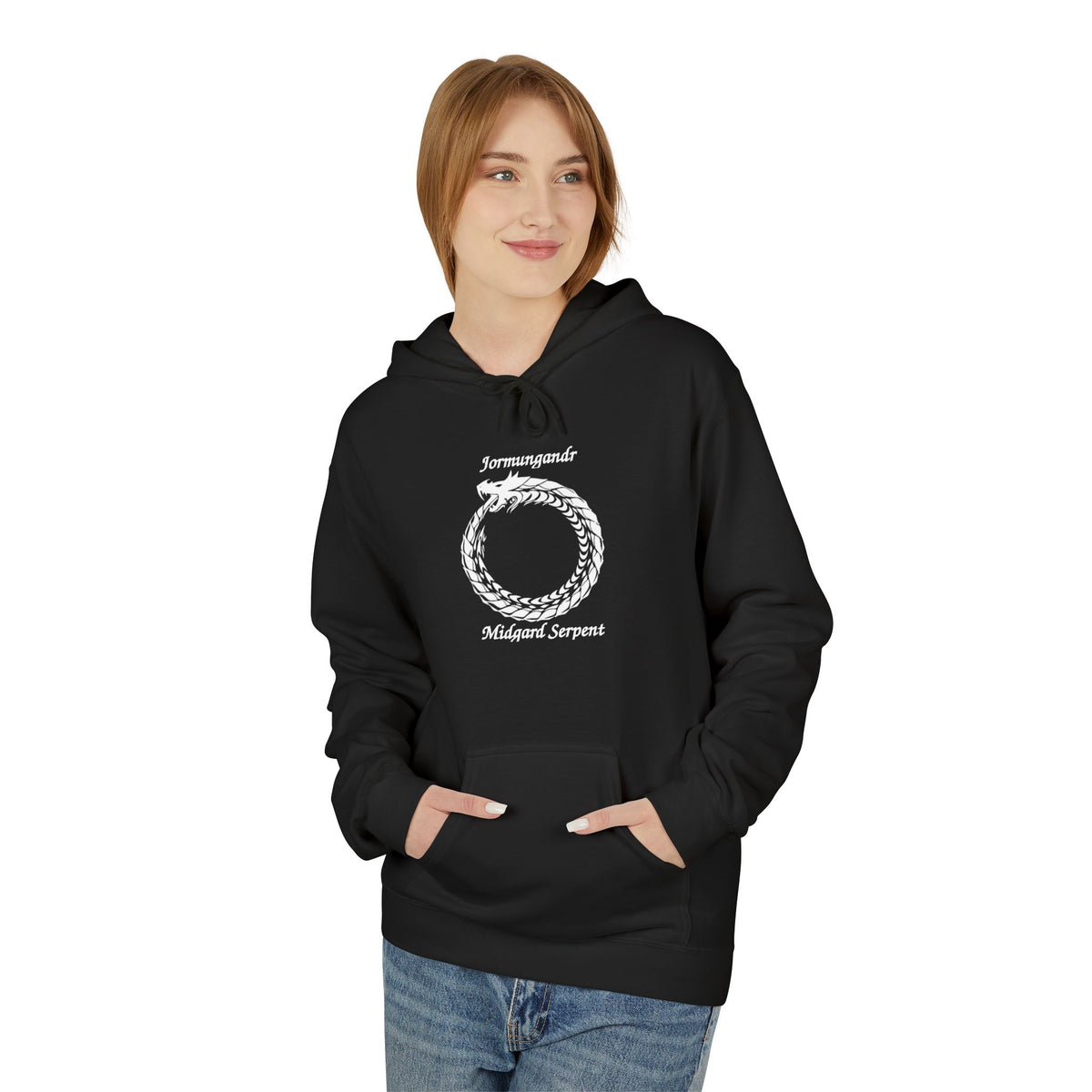 The Serpent – Jörmungandr Ouroboros Hoodie –Viking Symbol