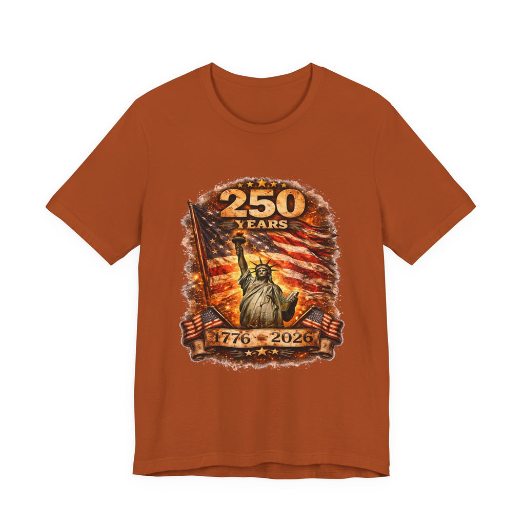 250 Years Statue of Liberty Tee — 1776–2026 Patriotic Anniversary Shirt