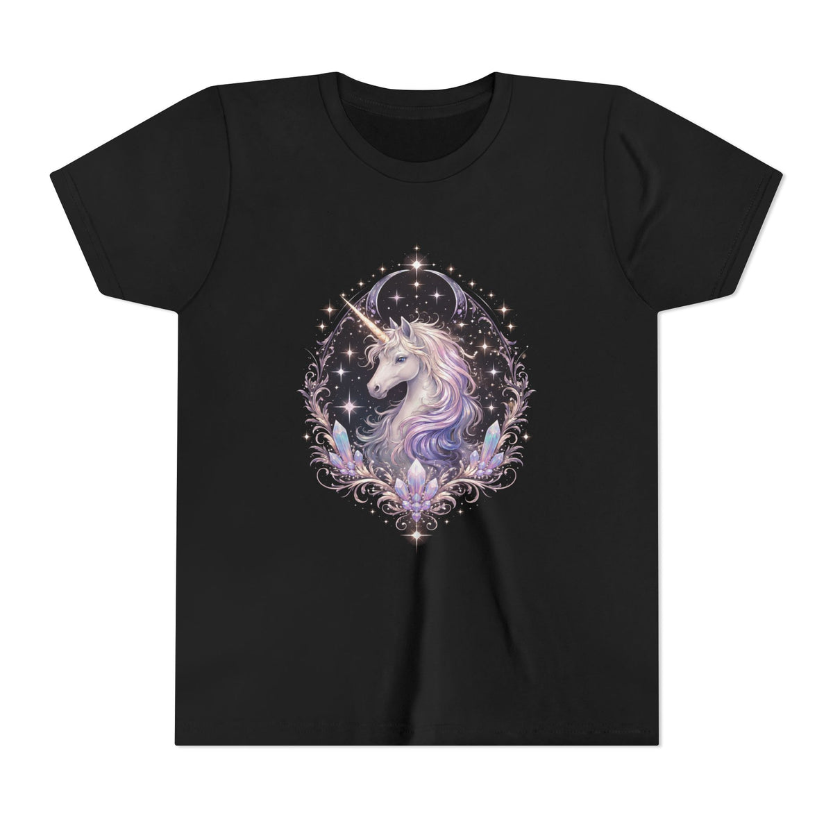 Youth Unicorn Tee — Magical Sparkle Design for Kids