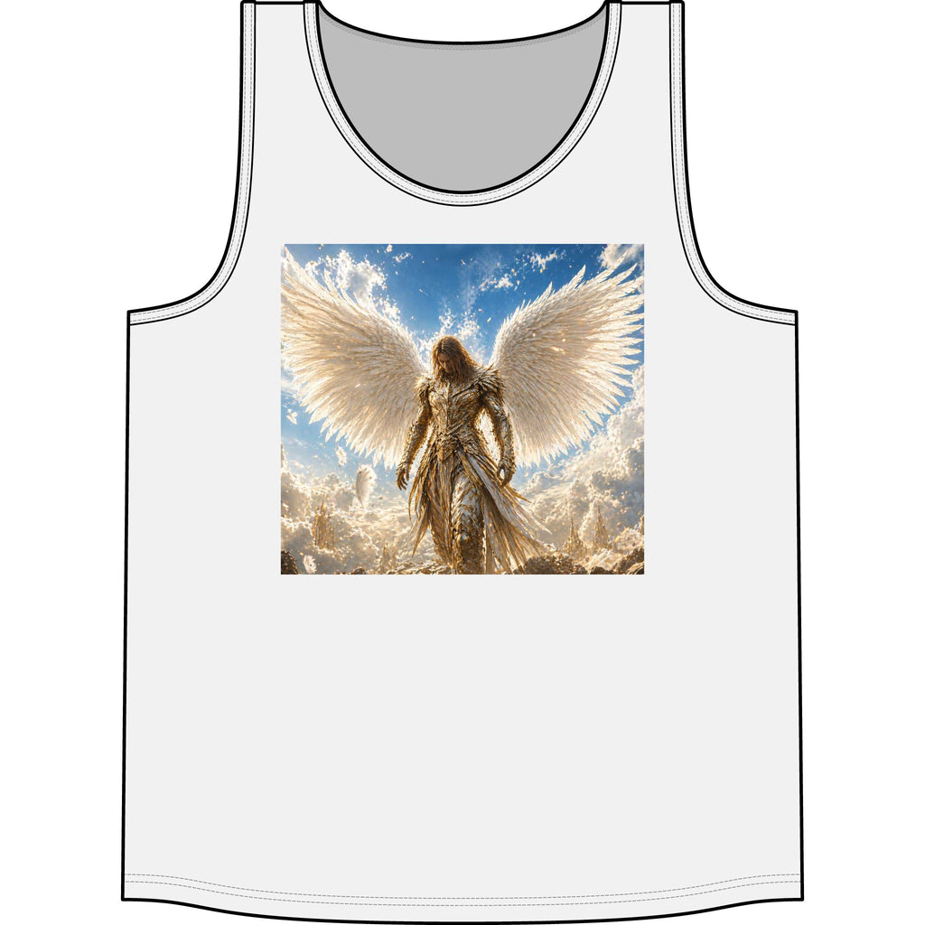 Angel Wings Tank Top — Radiant Guardian Graphic Concert Tank