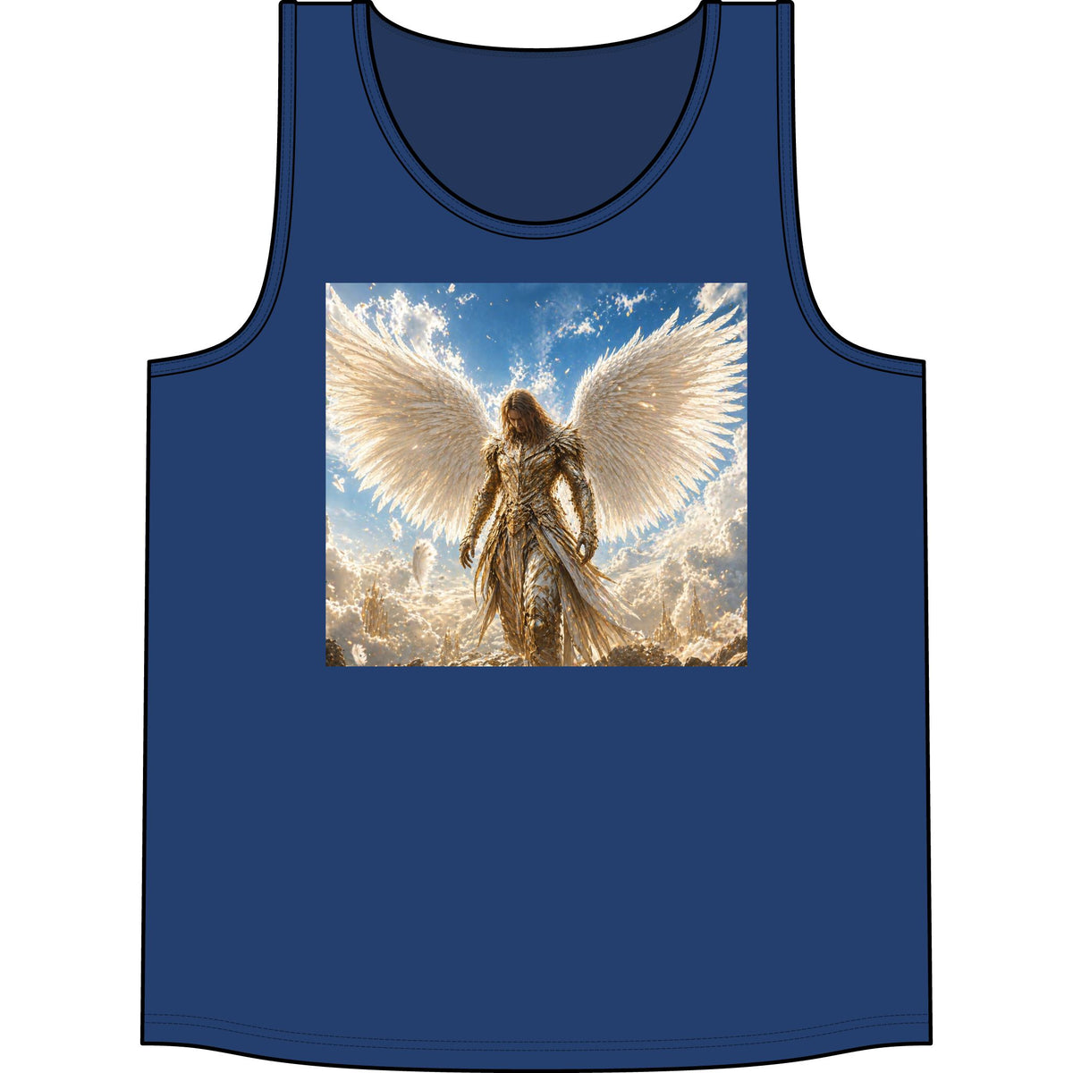 Angel Wings Tank Top — Radiant Guardian Graphic Concert Tank