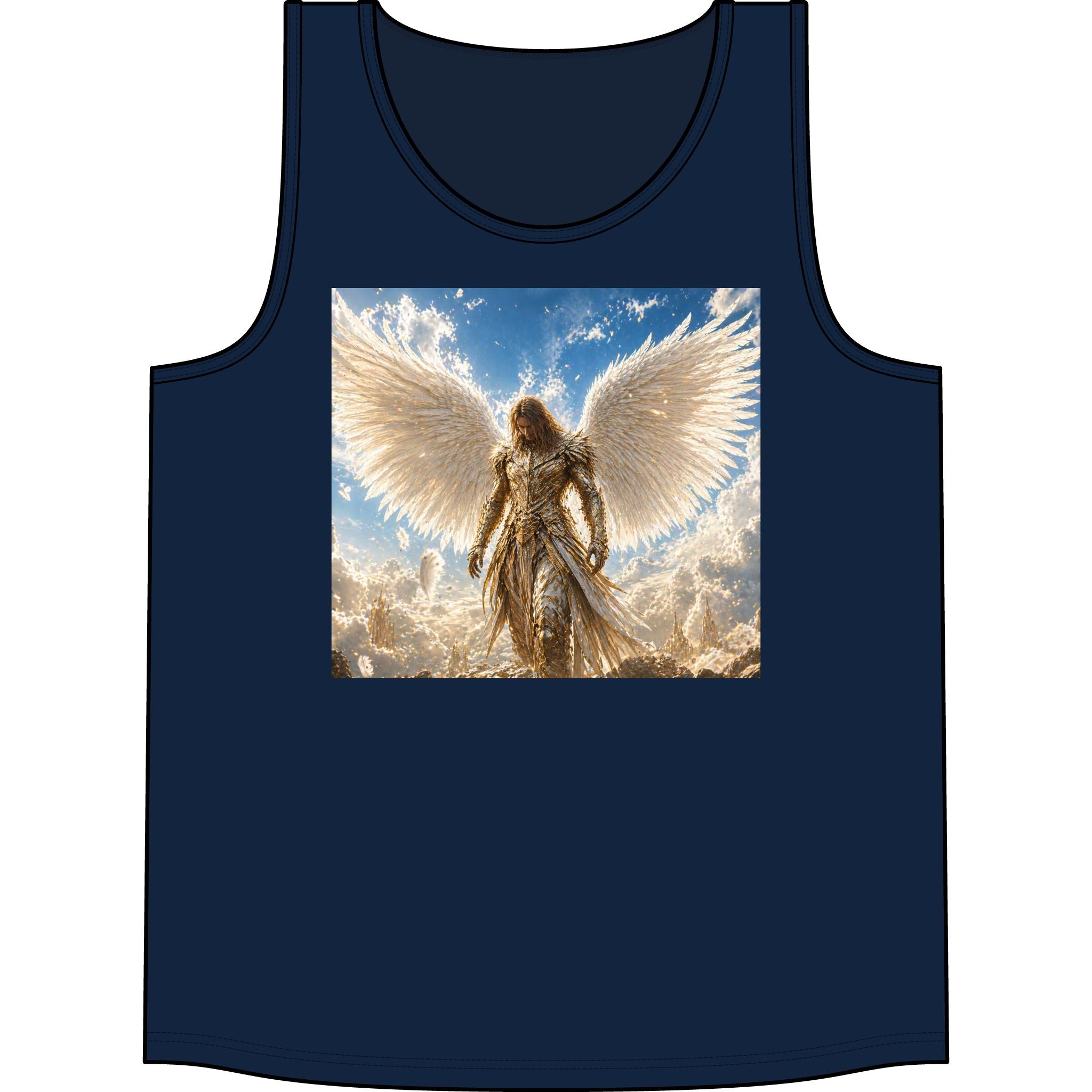 Angel Wings Tank Top — Radiant Guardian Graphic Concert Tank
