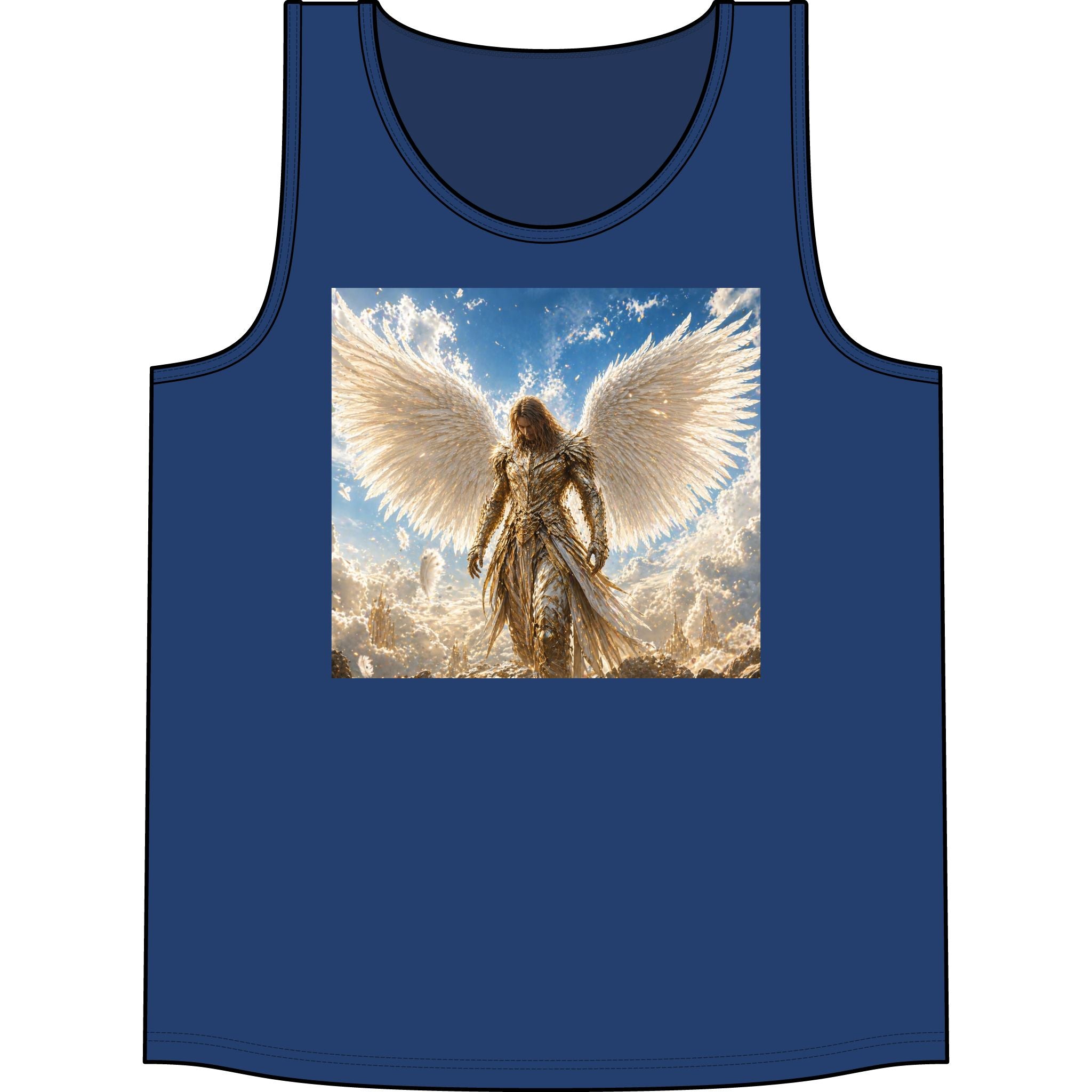 Angel Wings Tank Top — Radiant Guardian Graphic Concert Tank