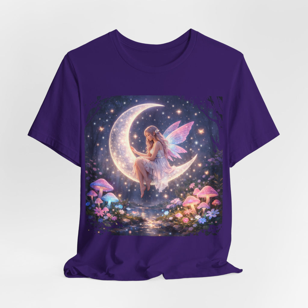 Fairy on the Moon T-Shirt — Magical Night Garden Fairy Tee