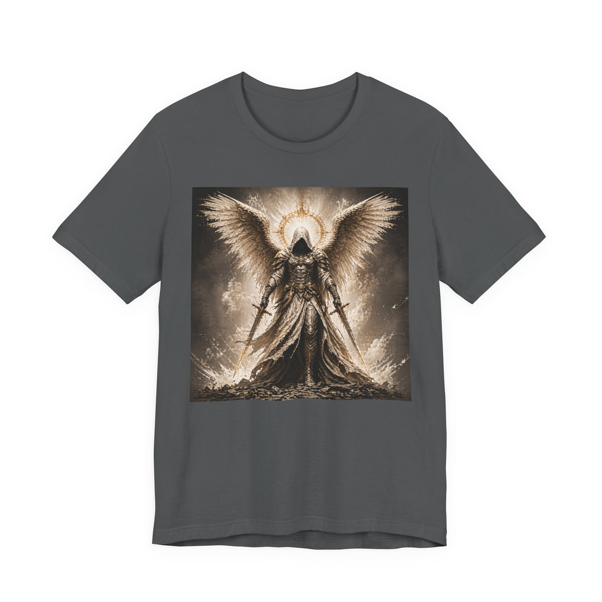 Angel Warrior T-Shirt — Gothic Archangel Graphic Tee