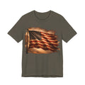 Distressed American Flag T‑Shirt — Vintage Patriotic Tee for 4th of July & Veterans