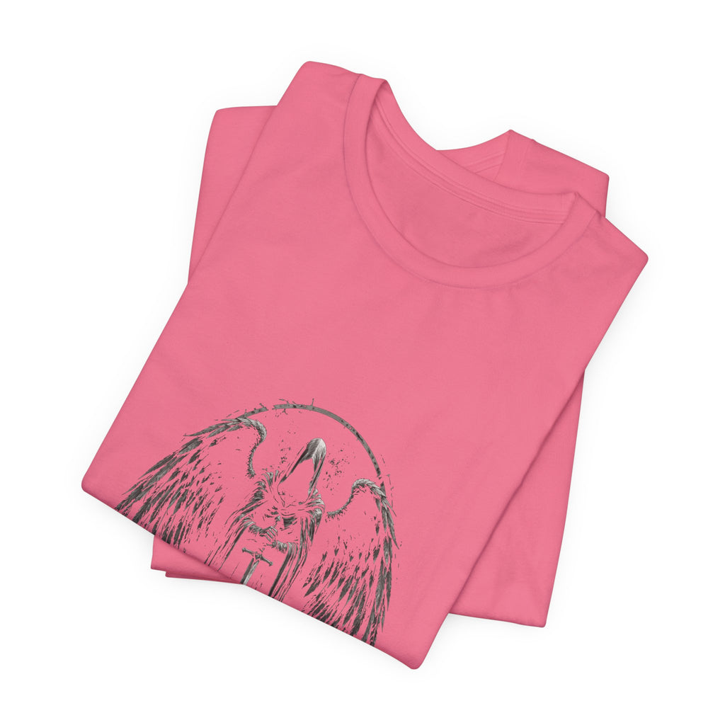 Guaediand Angel Wings Tee — Gothic Guardian Angel Short Sleeve Shirt