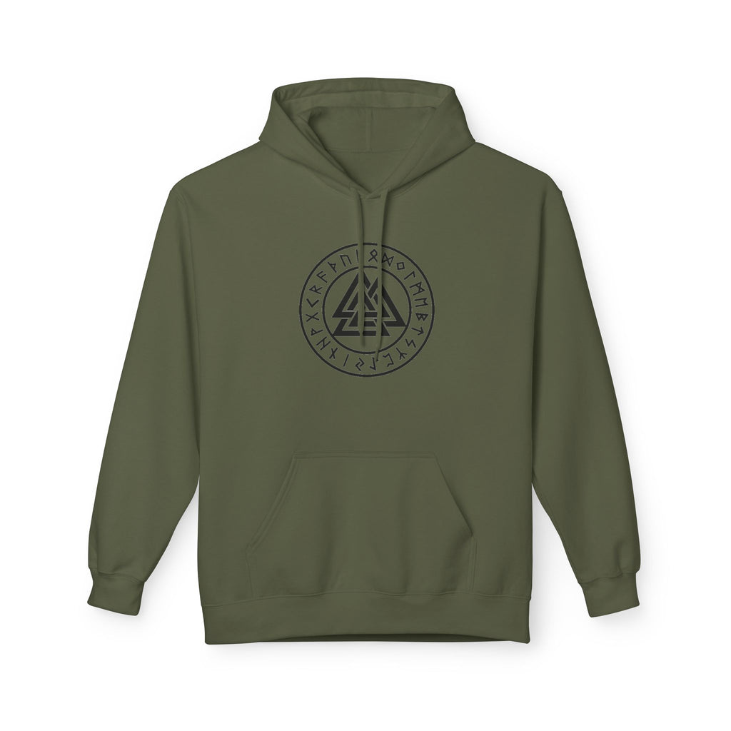 Valknut Rune Hoodie — Norse Viking Symbol for the slain warrior
