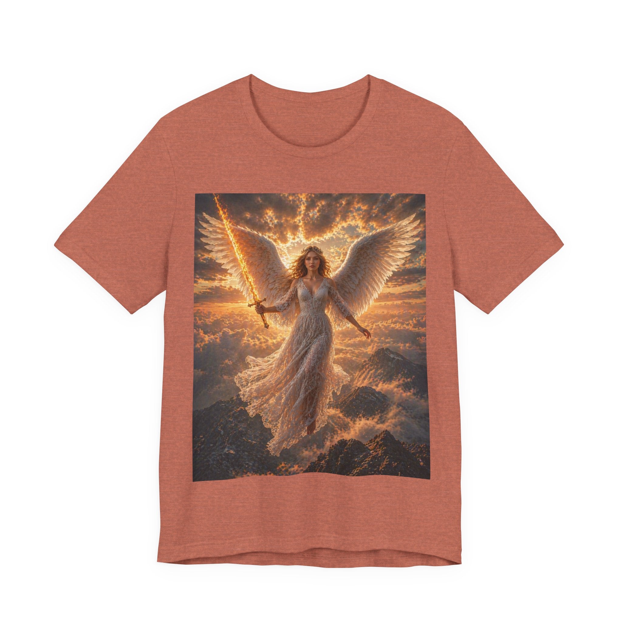 Angel Warrior Tee — Radiant Guardian Wings Graphic T-Shirt