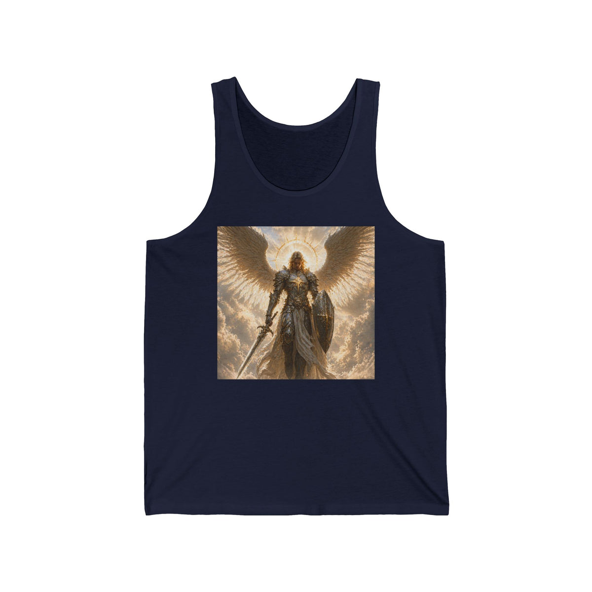 Archangel Warrior Tank Top — Celestial Fantasy Angel Graphic Tank