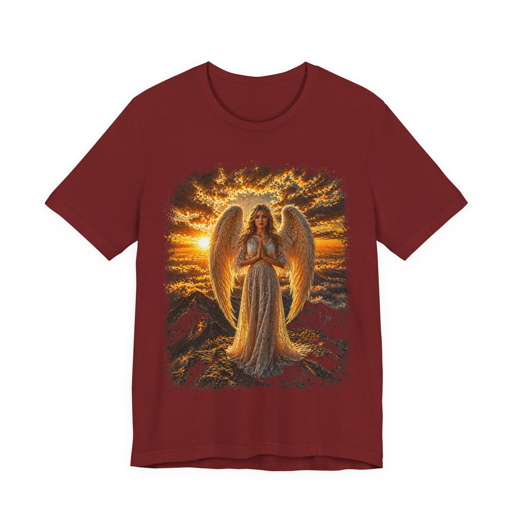 Angel Sunset Tee — Spiritual Guardian Wings T-Shirt