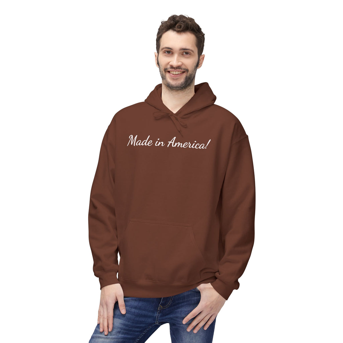 Made in America-Classic White Hoodie