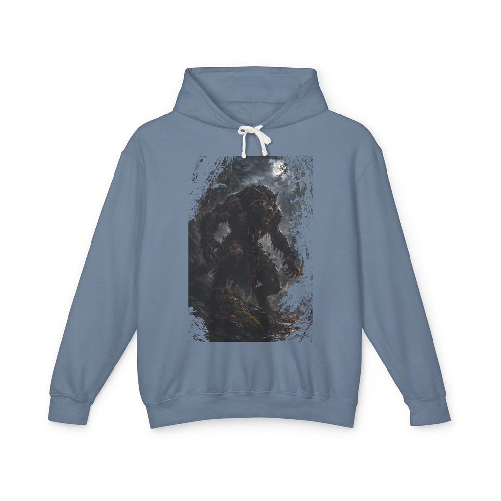 Dark Forest Wolf Hoodie — Moody Nature Graphic Hoodie
