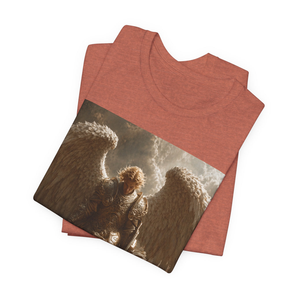 Angel Warrior T‑Shirt — Dramatic Winged Guardian Graphic Tee