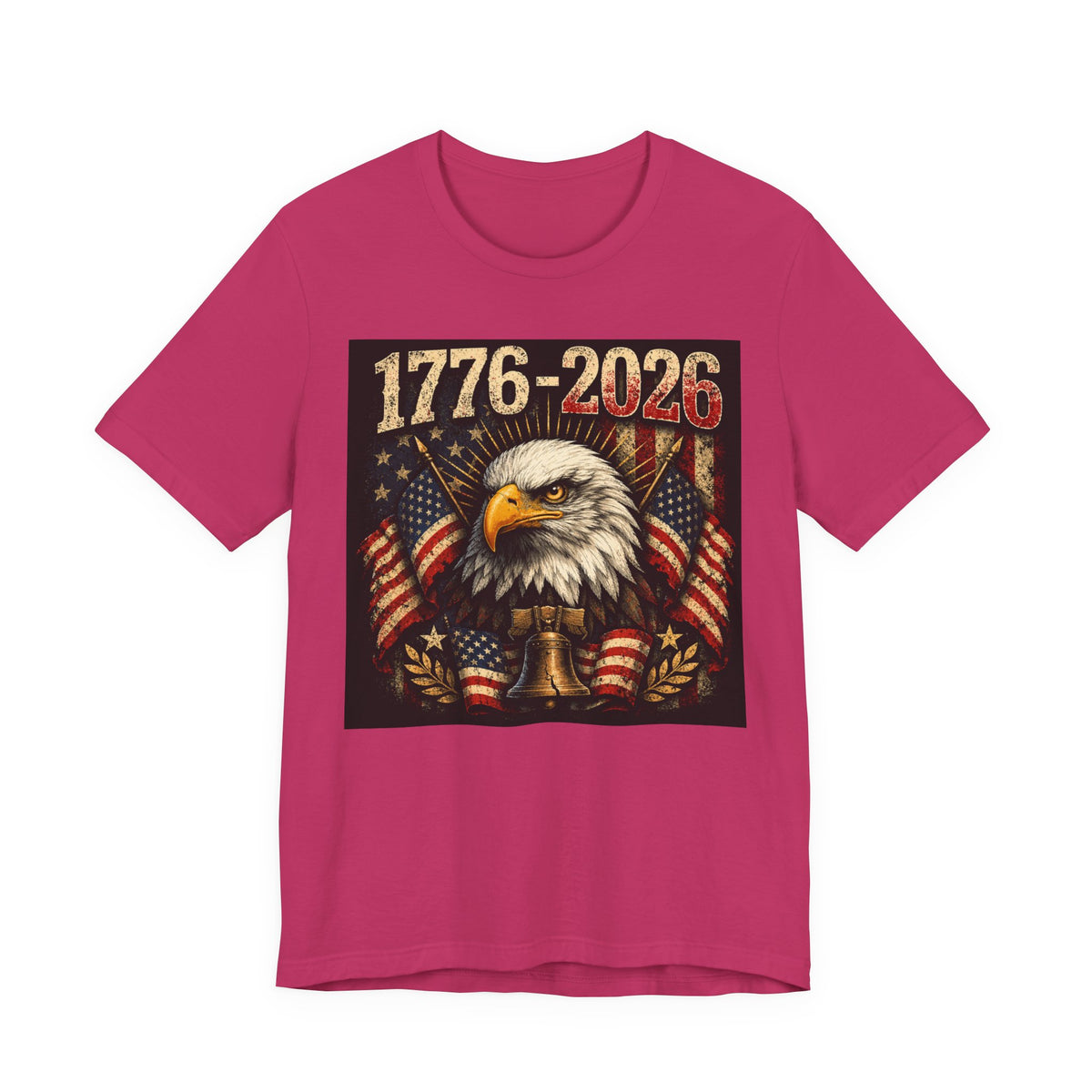 1776-2026 Eagle Flag T-Shirt — Patriotic 250th Anniversary Tee