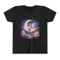 Youth Fairy Moon T-Shirt — Magical Fairy on Crescent Moon Tee for Kids