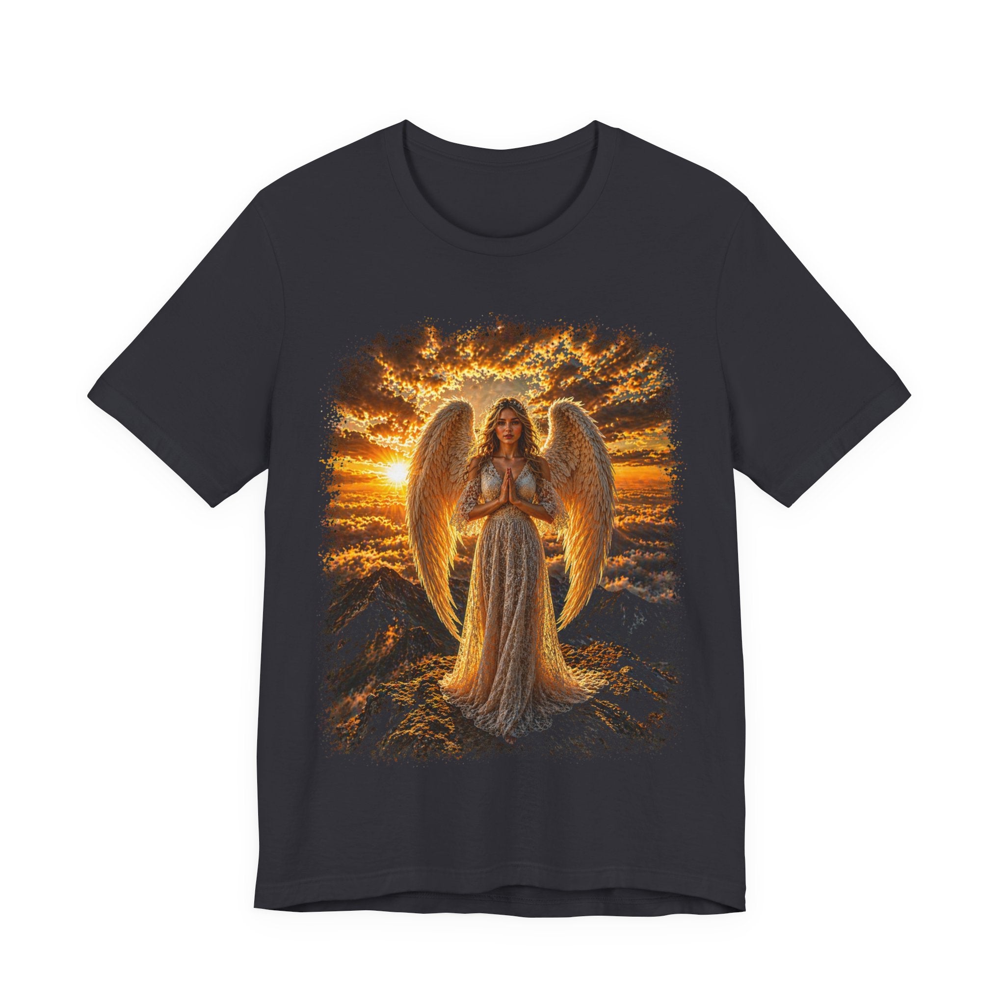 Angel Sunset Tee — Spiritual Guardian Wings T-Shirt