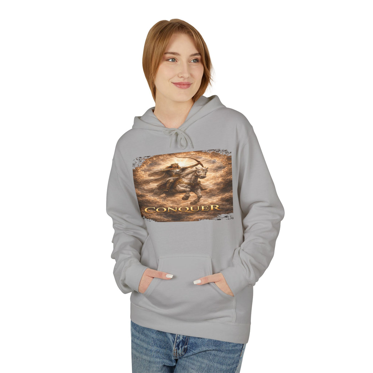 Revelation 6:1-2! And on the White horse was a rider the first horsemen of the apocalypse- Hoodie