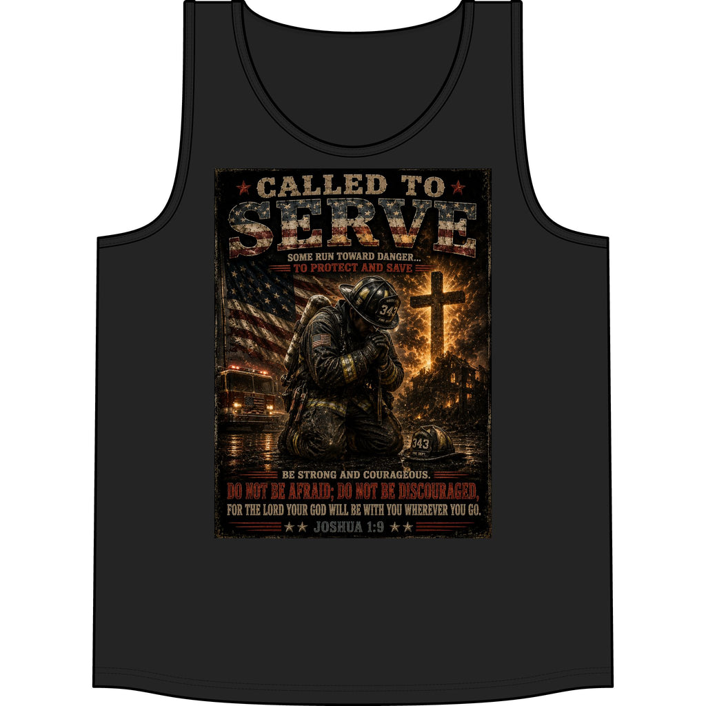 Called to Serve Tank Top — Military Christian Prayer Graphic Tank