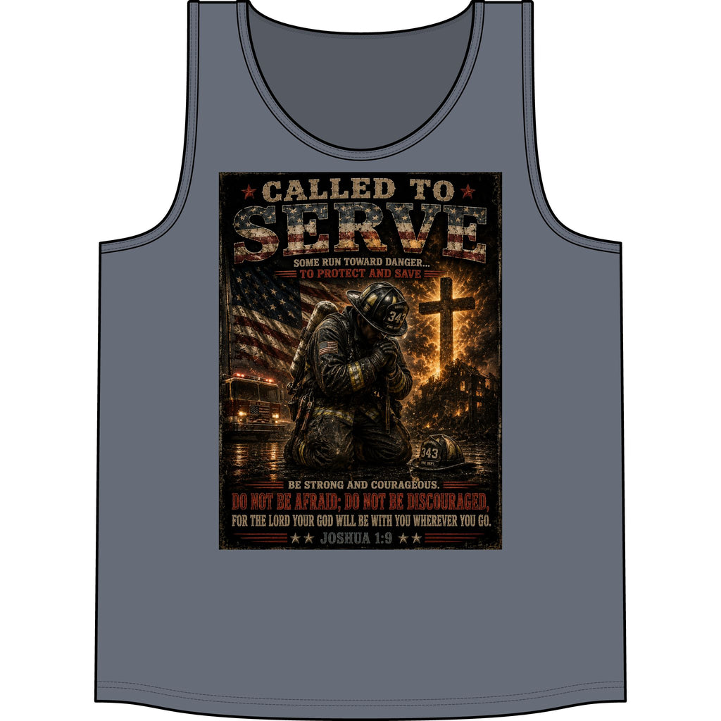 Called to Serve Tank Top — Military Christian Prayer Graphic Tank