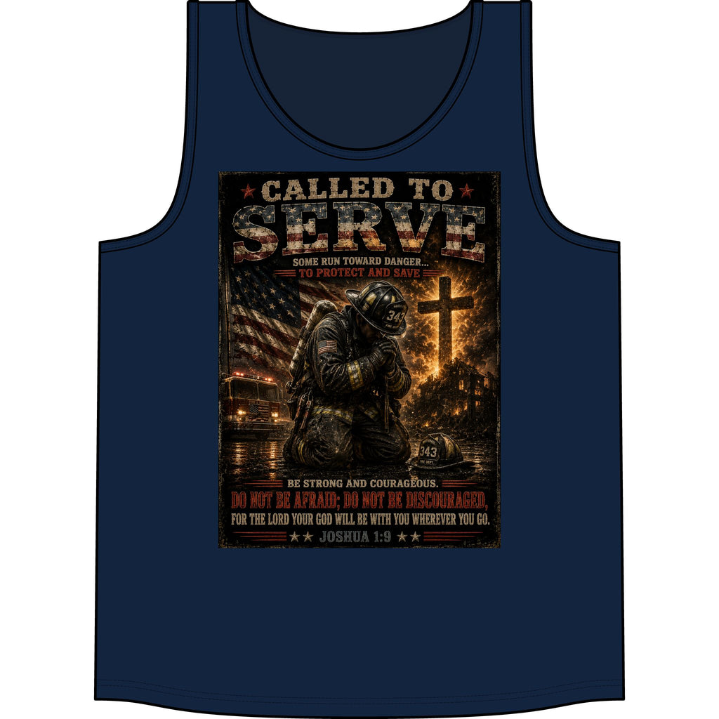Called to Serve Tank Top — Military Christian Prayer Graphic Tank