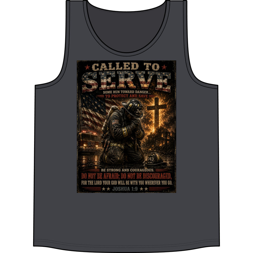 Called to Serve Tank Top — Military Christian Prayer Graphic Tank