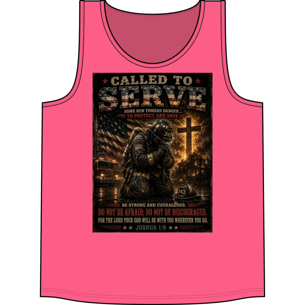 Called to Serve Tank Top — Military Christian Prayer Graphic Tank