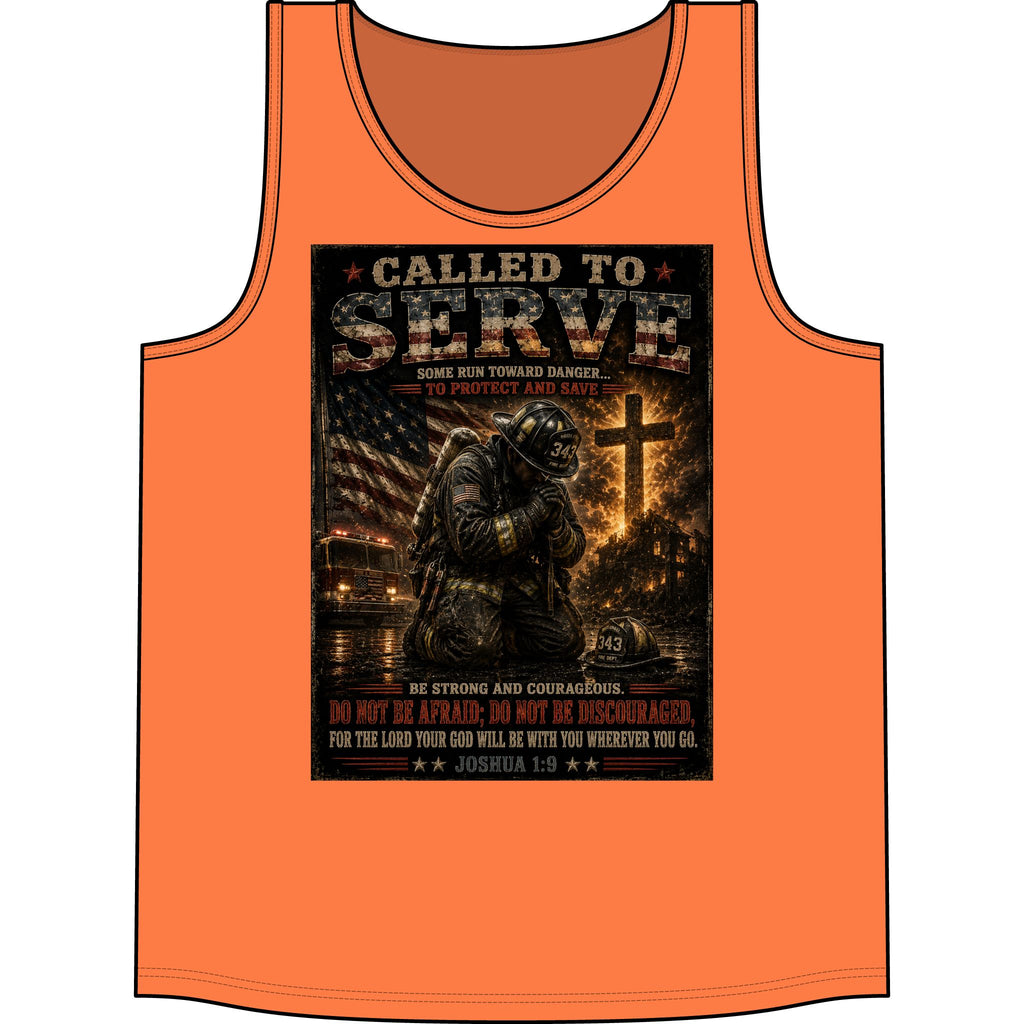 Called to Serve Tank Top — Military Christian Prayer Graphic Tank