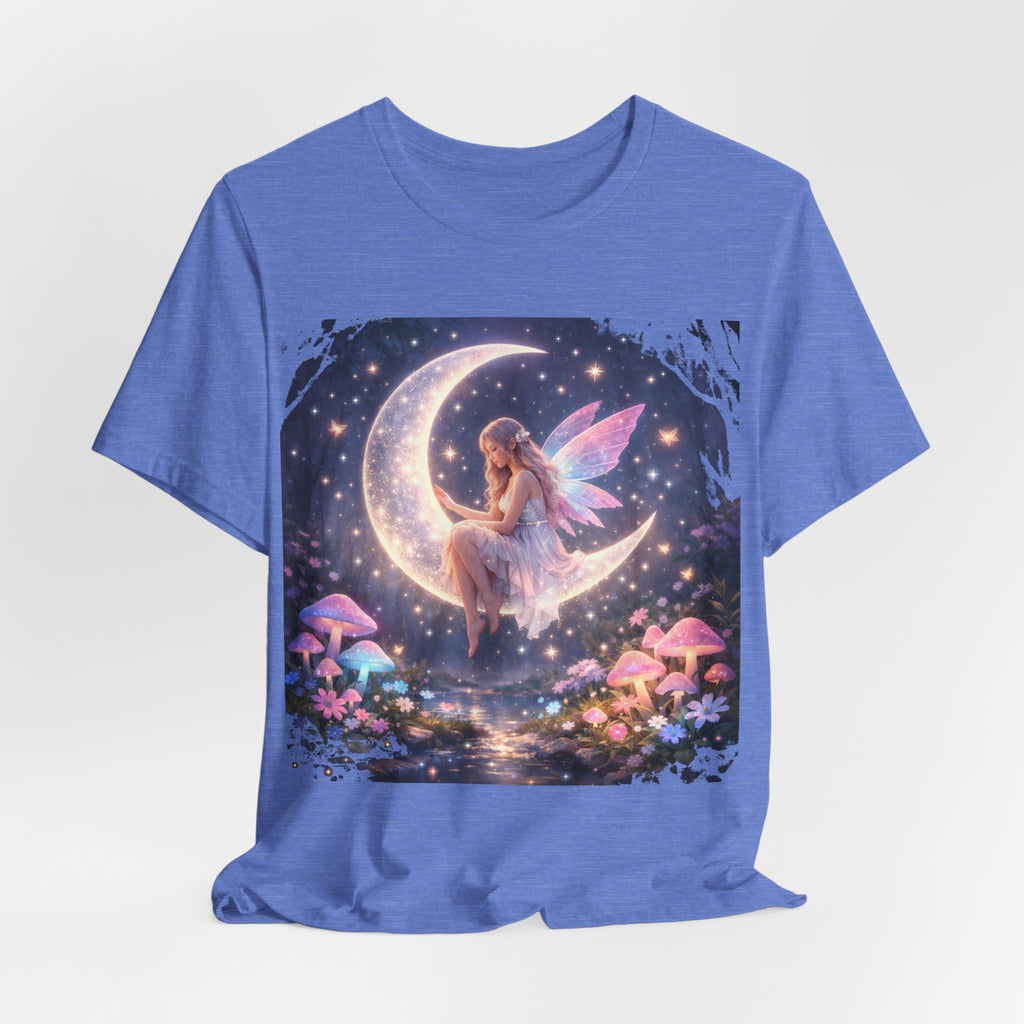 Fairy on the Moon T-Shirt — Magical Night Garden Fairy Tee