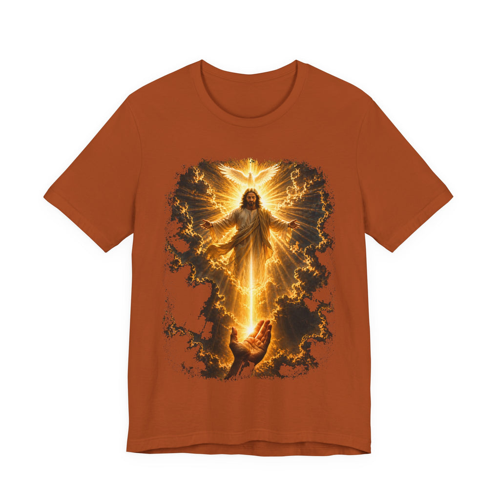 Jesus Ascension Tee — Radiant Resurrection Christian T‑Shirt