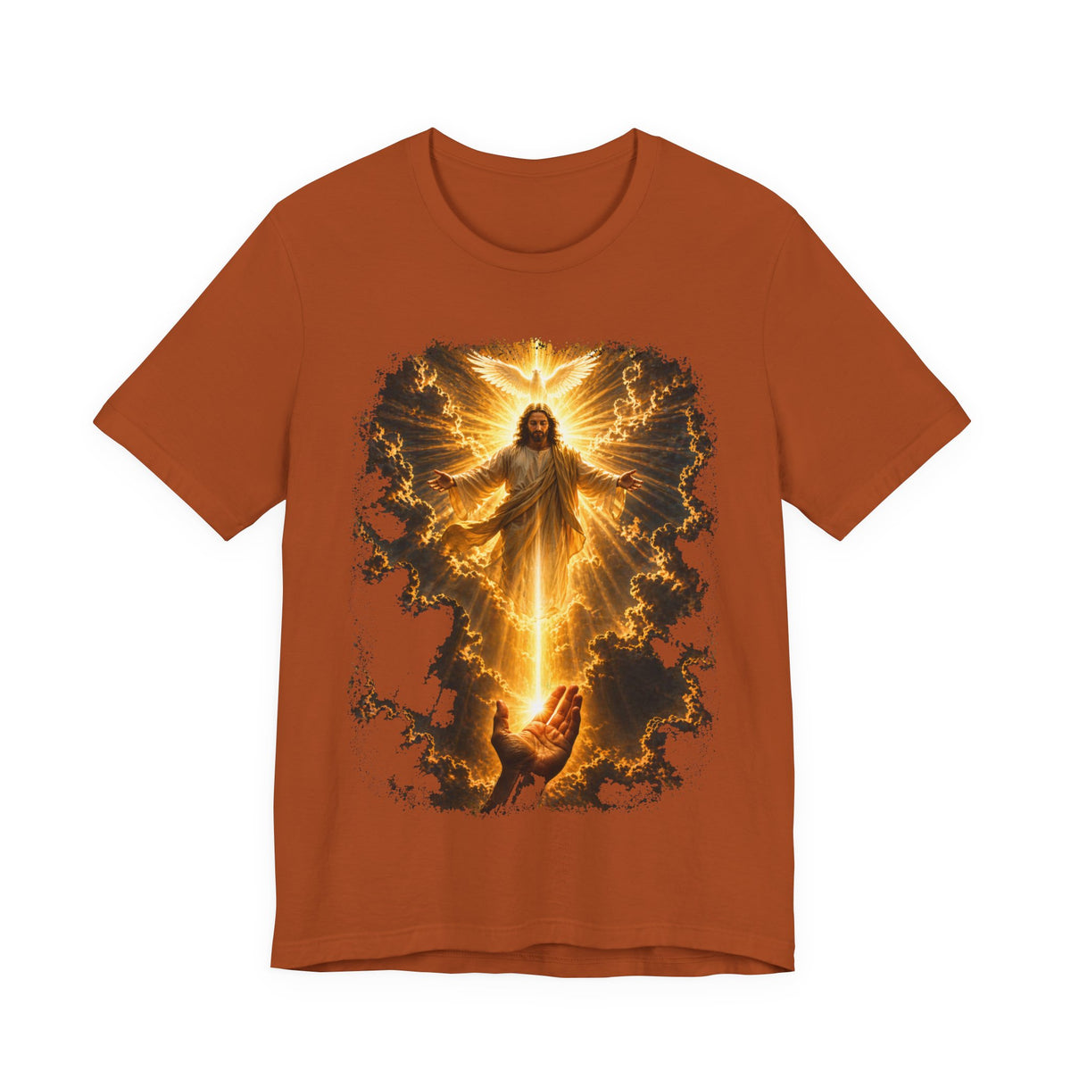 Jesus Ascension Tee — Radiant Resurrection Christian T‑Shirt