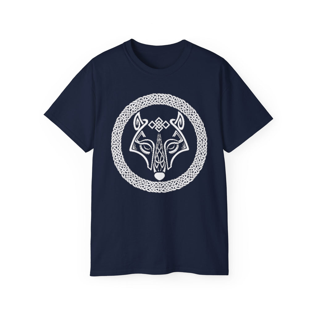 Celtic Wolf T-Shirt — Norse Knotwork Wolf Head Tee
