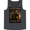 Faith Built America Tank Top — "In God We Trust" Patriotic Revolutionary War Muscle Shirt