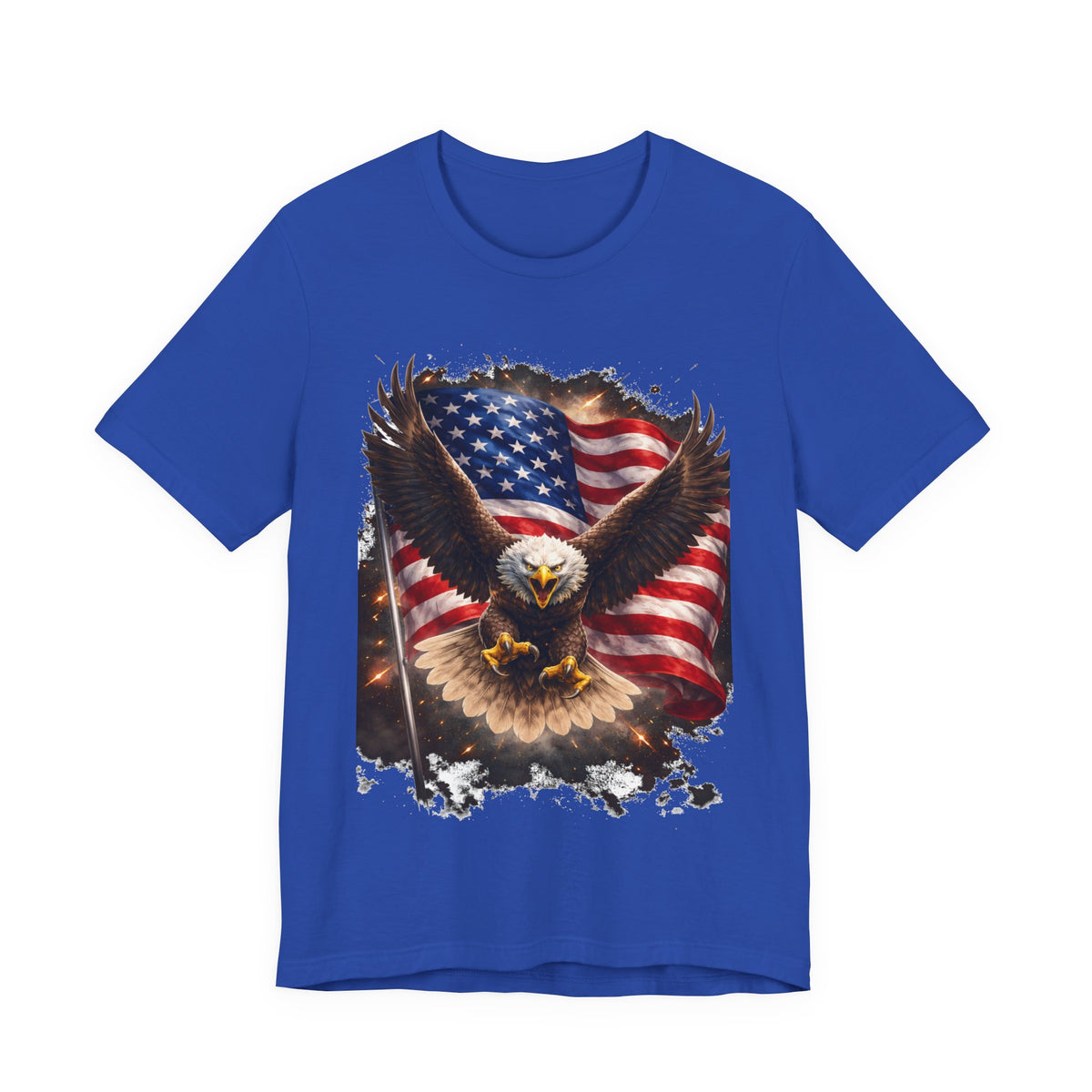 American Eagle Flag T-Shirt — Patriotic Bald Eagle Graphic Tee