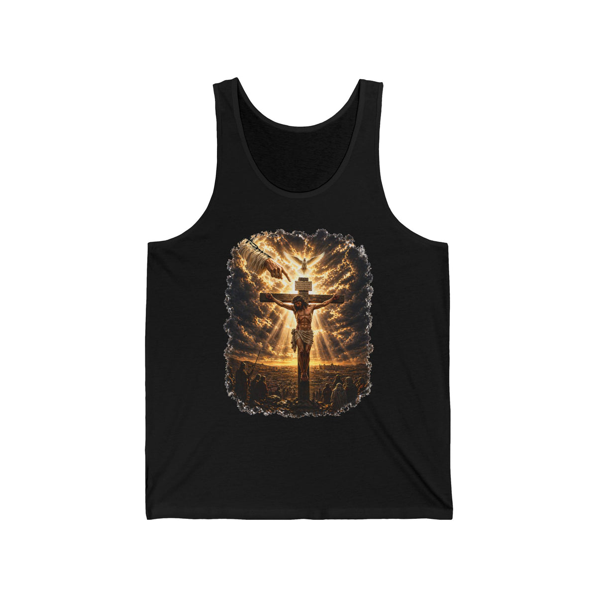 Christian Cross Tank Top — Radiant Resurrection Design