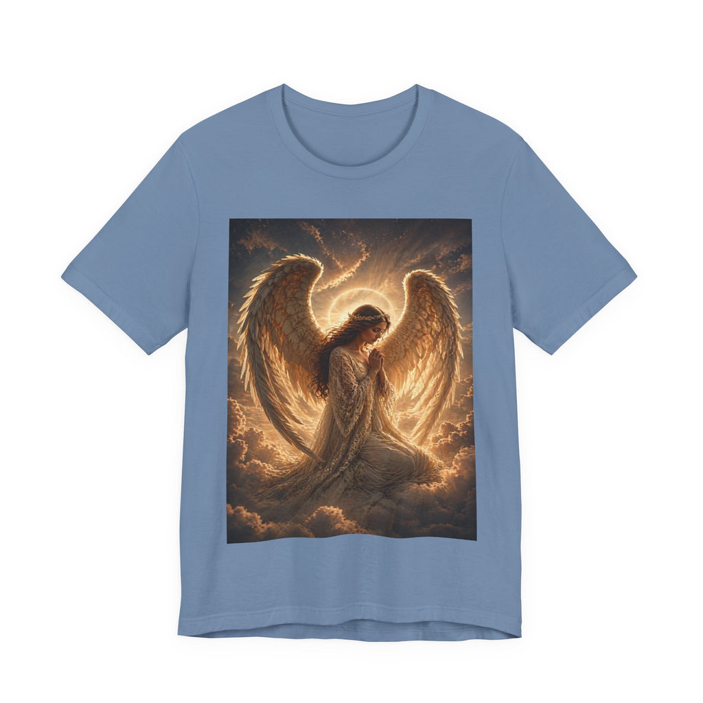 Angel Wings T-Shirt — Golden Seraph Prayer Tee