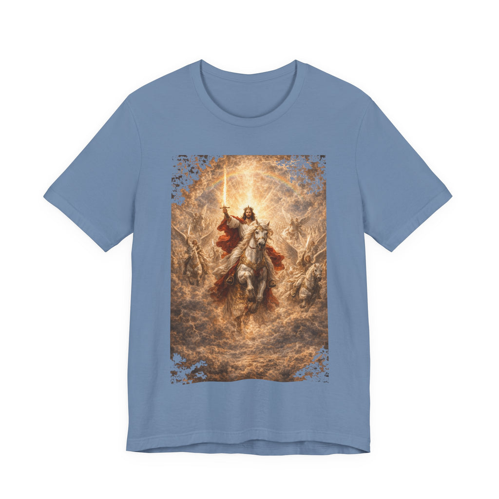 Revelation 19:11-21 Christian Jesus on White Horse T‑Shirt — Resurrection / Second Coming Graphic Tee Revelation