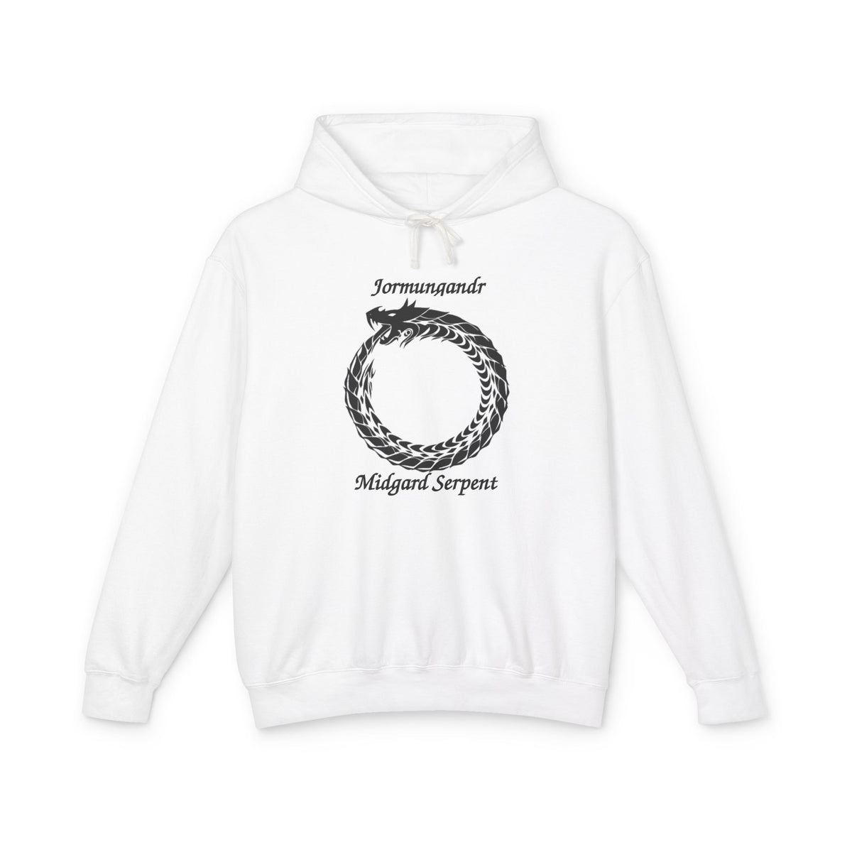 Jörmungandr Midgard Serpent Hoodie – Jormungandr Ouroboros Mythic Graphic Hoodie