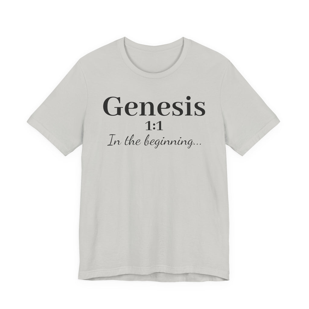 Genesis 1:1 "In the beginning" Christian Tee
