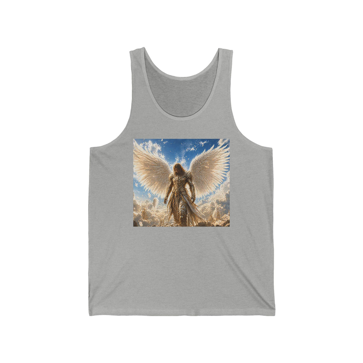 Angel Wings Tank Top — Heavenly Guardian Graphic Jersey Tank