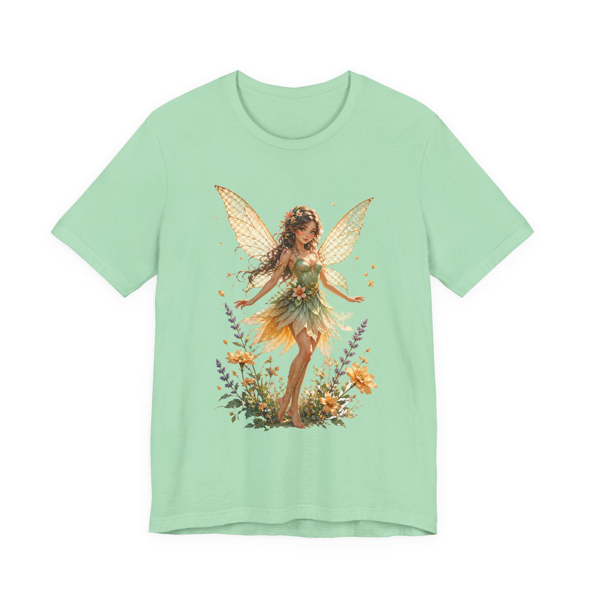 Fairy Garden T-Shirt — Vintage Floral Fairy Illustration Tee
