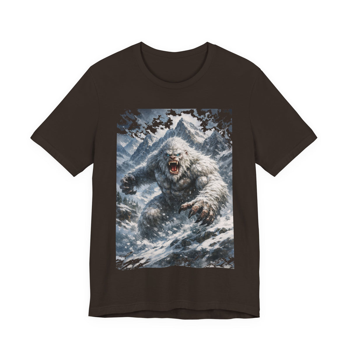 Yeti Monster Tee — Snowy Mountain Sasquatch Graphic T-Shirt