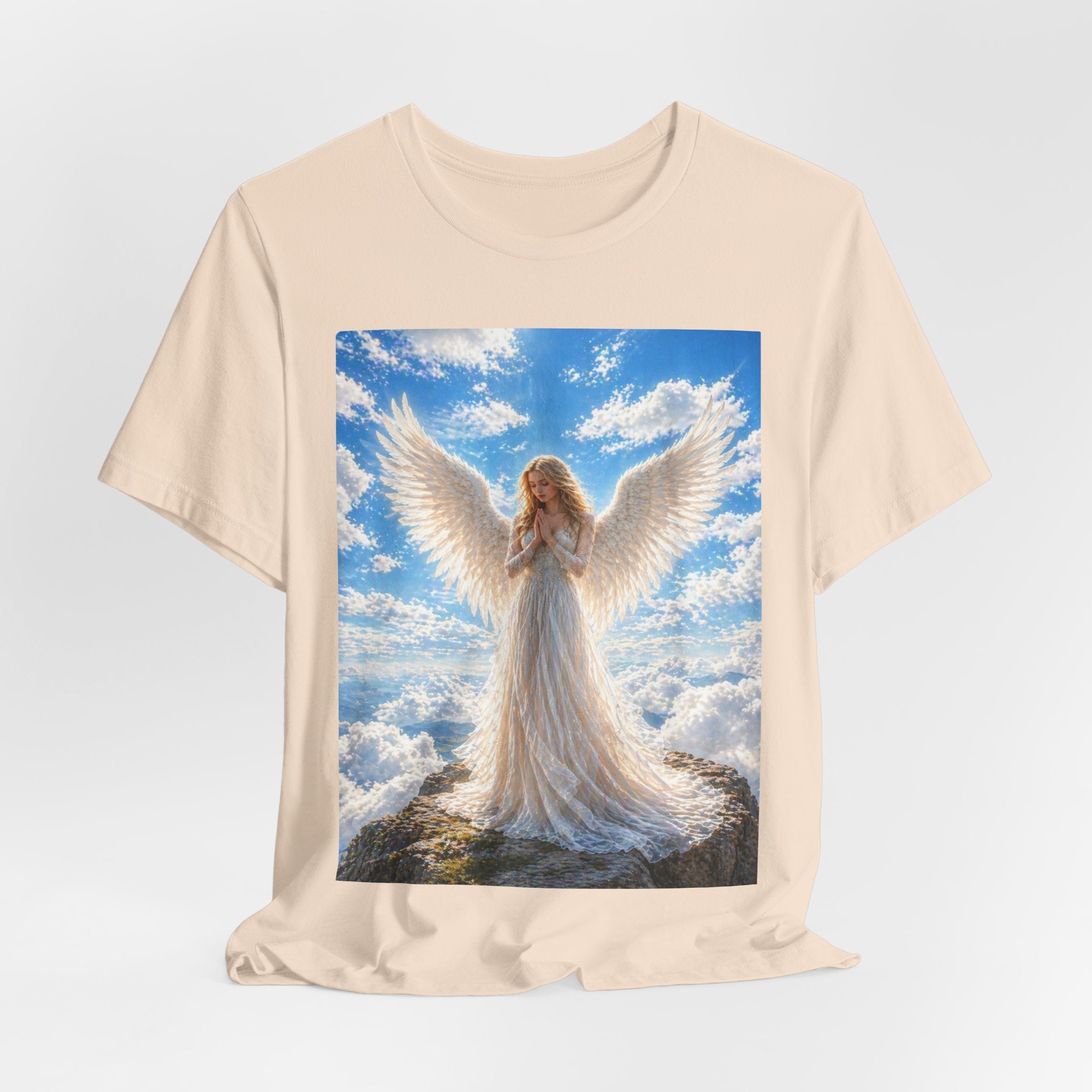 Angel Wings T-Shirt — Serene Guardian Angel Graphic Tee