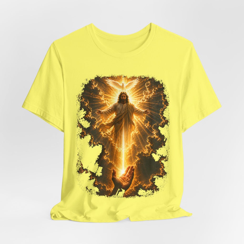 Jesus Ascension Tee — Radiant Resurrection Christian T‑Shirt