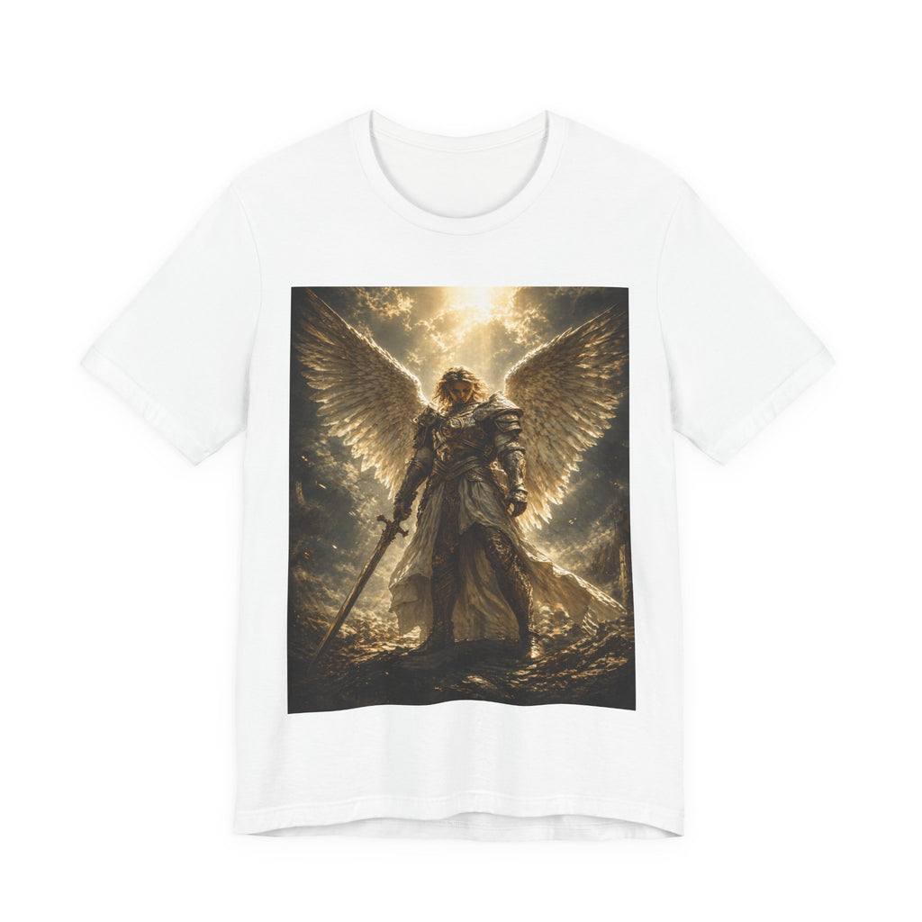 Angel Warrior Graphic Tee — Celestial Armor Archangel T-Shirt